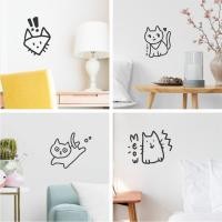 ราคา สติกเกอร์ติดผนัง ลายแมว สำหรับตกแต่งบ้าน (23217596538)