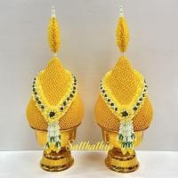 ราคา ฟรีค่าจัดส่ง l ราคาสินค้าเป็นคู่ l พานพุ่ม พานพุ่มเงินทอง พานพุ่มสักการะ พานพุ่มบูชา พานพุ่มสีเหลือง พานพุ่มสีชมพู (23470420297)