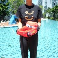 ราคา กล่องใส่ของ เอนกประสงค์ Lightning Mcqueen รถแมคควีน 10นิ้ว Cars แมคควีน (488929327)