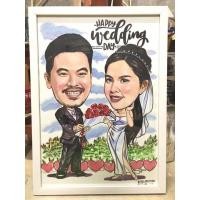 ราคา รับวาดภาพล้อเลียน สีอะคริลิค วาดมือ ศิลปะ ของขวัญของที่ระลึก ของขวัญวันเกิด ❣️❣️ (17272708508)