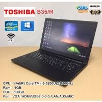 ราคา โน๊ตบุ๊คมือสอง Notebook TOSHIBA B35/R Core i5-5200U(RAM:4GB/HDD:500GB) ขนาด 15.6นิ้ว (15193972765)