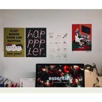 ราคา Happy Simple โปสเตอร์สติ๊กเกอร์วอลเปเปอร์สําหรับติดตกแต่งผนังบ้าน (9171014593)