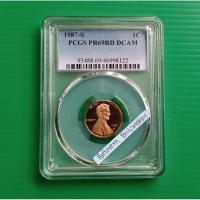 ราคา เหรียญเกรด PCGS PR69RD DCAM Lincoln Memorial Cent 1987-S (26361280350)