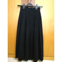 ราคา กระโปรงพลีทยาว สีดำ (425499390)