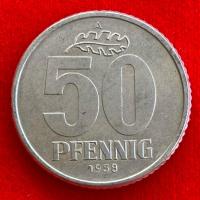 ราคา เหรียญเยอรมนีตะวันออก East Germany 50 pfennig ปี 1958 เหรียญ​ต่างประเทศ (29317093232)