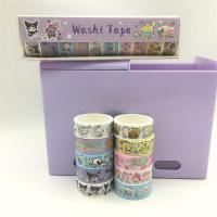 ราคา Big-Eared Dog Melody สติกเกอร์วัสดุคู่มือ Sanrio ตกแต่ง diy อะนิเมะ Washi เทป Kuromi สติกเกอร์ Q8LC (43074322663)