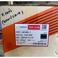 ราคา ผ้าเบรคล้อหน้า สำหรับ HINO MEGA ฮีโน่ เมก้า 320แรง 380 แรง 260แรง (หน้ากว้าง6นิ้ว) 10รู เบรคน้ำมัน (27113546200)