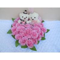 ราคา โบว์ดอกไม้ตุ๊กตาหมี โบว์ผูกรถเจ้าบ่าว พร้อมส่ง !! โบว์ดอกไม้ผูกรถแต่งงาน สีชมพู (3278853859)