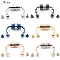 ราคา Alisouy 1 PC แม่เหล็กปลอมเจาะจมูกแหวนสแตนเลส Horseshoes Non Piercing Hoop Sepatum แหวนผู้หญิงเครื่องประดับ (10716018393)
