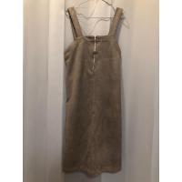 ราคา [Lot 4] เอี๊ยมผ้ากำมะหยี่ สีน้ำตาลสวย มีสม็อคหลังให้ (27483414097)