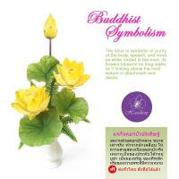 ราคา Handitop แจกันดอกบัวปลอมบูชาพระ เป็นของขวัญขึ้นบ้านใหม่ ดอกบัวหลวงขนาดใหญ่ 3 ดอก สีเหลือง (1015618795)