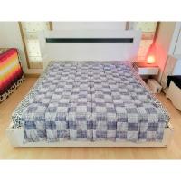 ราคา ผ้านวมขนเป็ด หรือไส้ผ้านวมขนเป็ด (ใช้ปูรองนอนได้) ขนาด 5-5.5ฟุต เอิร์ธโทนสีน้ำเงินลายตาราง ยี่ห้อ Maison Artti (22154314536)
