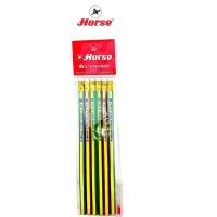 ราคา Horseตราม้า ดินสอดำ HB แท่งเหลี่ยม มียางลบ H-2547 แพ็ค 6 แท่ง/แพ็ค จำนวน 1 แพ็ค (8017967573)