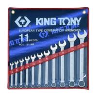 ราคา kingtony ประแจแหวนข้างปากตาย 11 ตัวชุด 8-24 มิล (Silver) (251296797)
