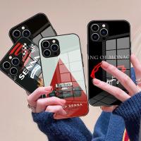 ราคา BK-1 Fundas Ayrton Senna F1 เคสโทรศัพท์กระจกนิรภัยสําหรับ iPhone14 13 11 Pro XR XS MAX 8 7 17,15 Plus 12 Mini โทรศัพท์ครอบคลุมเต็มรูปแบบ (27755655770)