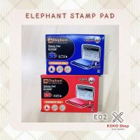 ราคา Elephant Stamp Pad No.E02 (Red ink, Blue ink) -- ตราช้าง แท่นประทับ รุ่น E02 (หมึกแดง, หมึกน้ำเงิน) (20741817239)