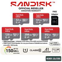 ราคา SanDisk Ultra microSD Card | Android/Windows UHS-I Card A1 C10 32GB 64GB 128GB 256GB 512GB (52103835804)