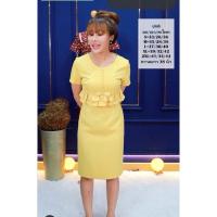 ราคา เดรสทำงาน เดรสคุณครู เดรสใส่ออกงาน ป้ายห้อยPhawi มือ1 (27662426041)