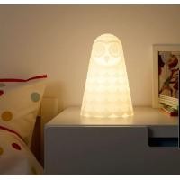 ราคา Ikea โคมไฟตั้งโต๊ะ LED, SOLBO ซูลบู, ขาว, นกฮูก 23 ซม. (5251017128)