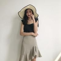 ราคา -กระโปรงสั้นทรงหางปลาลายสก๊อตเอวหัวเข็มขัดพร้อมรูปถ่ายจริง (42858819382)