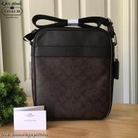 ราคา COACH M CHARLES FLIGHT BAG IN SIGNATURE (MAHOGANY) (126850644)