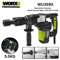 ราคา WORX รุ่น WU359X สกัดไฟฟ้า (Demolition Hammer) "แย็กไฟฟ้า" 1300W 17 จูล (55750634312)