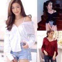 ราคา เสื้อเปิดไหล่ สายเดี่ยวข้างเดียว (1278315147)