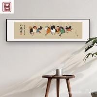 ราคา ภาพม้าแปดตัวของ Xu Beihong ภาพวาดแขวนตลกห้องนั่งเล่นหลอกภาพจิตรกรรมฝาผนังสนุกห้องทำงานห้องน้ำชาภาพวาดตกแต่งการ์ตูนจีนใหม (25001306741)
