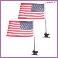 ราคา 2เซ็ตของฐานเสาธงรถและอเมริกันธงชุดรถเมาเสาธงฐานเสาธงขนาดเล็กเสาธงรถสนับสนุนถ้วยฐานรถผู้ถือเสาธง ไซไมส์ (57454688474)