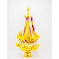 ราคา บายศรีไหว้ครู ขันครู ขันธ์ครู ขันไหว้ครู (สีทอง) จำนวน 1 คู่ (6944302599)