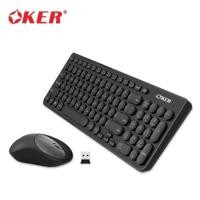 ราคา Oker ชุดคีบอร์ดเมาส์ไร้สาย Wireless keyboard mouse set รุ่น K8830แถมฟรีแผ่นรองเม้า (2694513031)