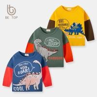 ราคา เสื้อยืดแขนยาว ลายไดโนเสาร์ ผ้าcotton100% (4611420225)
