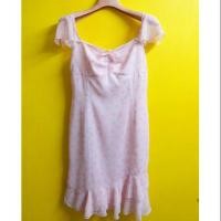 ราคา Pinky Girls LUX สีชมพูพาลเทล ลายกุหลาบ ตกแต่งขอบ หน้า-หลังด้วยลูกไม้ ดีเทลสวยทั้งตัว ซิบหลังเก็บทรง ซับในอย่างดี (2730345821)