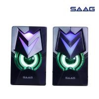 ราคา SAAG Speaker Ashi (D75) ลำโพง USB 2.0CH with RGB flash light (23085061209)