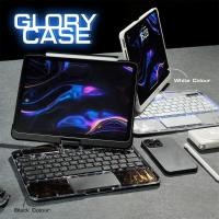 ราคา เคสไอแพด พร้อม คีย์บอร์ดสกรีน-หมุนได้ถึง360 งศา คีย์บอร์ดมีไฟ เปลี่ยนสีได้7สี for4/5/6 . Pro11 2018/20/21/22 (26279660534)