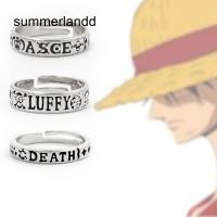 ราคา SL อะนิเมะอุปกรณ์ต่อพ่วง One Piece หมวกฟาง Luffy Trafalgar Law Fire Fist Ace Cos แหวน (22248033151)