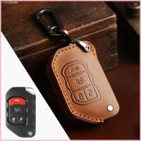 ราคา 【2022-2025】 กระเป๋าใส่กุญแจรถแฮนด์เมด เหมาะสำหรับ Jeep Wrangler JEEP ที่หุ้มกุญแจ Sahara Robin Hood (50650607377)