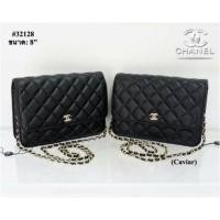 ราคา กระเป๋า CHANEL WOC หนังแลมป์ และหนังคาเวียร์ ขนาดยาว 8นิ้ว (2189808198)