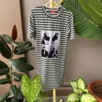 ราคา เสื้อยืดทรงเดรส เสื้อผ้ามือสอง สไตล์มินิมอล งานวินเทจ ผ้า Cotton (15782879504)