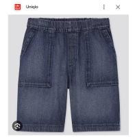 ราคา Uniqlo Kids กางเกงยีนส์ขาสั้นเด็กชาย ไซส์150 มือ2 (22764056070)