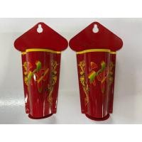 ราคา มึ่งซิ้ง หมึ่งซิ้ง ที่ปักธูปหน้าประตูบ้าน ทรงถังสีแดง ลายอักษรฮก 1 คู่ (24857271259)
