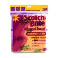ราคา 3M ผ้าฟองน้ำอเนกประสงค์ 18x20CM. Scotch-Brite สก๊อตช์-ไบรต์ Sponge Cloth ฟองน้ำ (14051794557)
