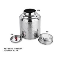 ราคา [กระป๋องเปล่าสแตนเลส] กระป๋องชาสแตนเลสขนาดใหญ่กล่องบรรจุภัณฑ์ชาบาร์เรลชากระป๋องปิดผนึกกระป๋องชากระป๋องเก็บของขนาดเล็ก (29294199676)