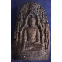 ราคา พระทวารวดี พระกรุเนื้อดิน พิมพ์พุทธคยา ฐาน 6 ซ.ม. สูง 9 ซ.ม. อายุนับ 1000 ปี (14816220526)