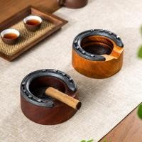 ราคา ที่เขี่ยบุหรี่ซิการ์ขนาดใหญ่บุหรี่ไม้ทึบไม้ ที่เขี่ยบุหรี่ในห้องนั่งเล่น ที่เขี่ยบุหรี่รูปเกือกม้าตก แต่งสองสีให้เลือก (29775270573)