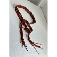 ราคา เข็มขัดเชือกถัก ผูกเอว สีน้ำตาล กว้าง 1 นิ้ว ยาว 60 นิ้ว (24014414607)