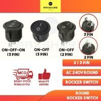 ราคา [MaxShure] สวิตช์โยกกลม 2 ขา / 3 ขา AC 240V SPST / SPDT On-Off-On / สวิตช์โยกกลมรถยนต์เปิด-ปิด (26642277758)
