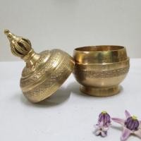 ราคา Brass byfa B1328 ผอบทองเหลือง หัวกระดิ่ง5.5นิ้ว (ใบใหญ่กว่า B1036)ลายโบราณ หล่อขี้ผึ้ง งานบ้านปะอาว (8969907965)