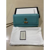 ราคา กระเป๋าสตางค์ใบยาวแฟชั่นสีฟ้าน้ำทะเล (21794612562)