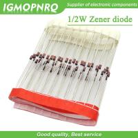 ราคา 100pcs 1/2W Zener diode DO-35 BZX55C2V2 2V 2V2 2V4 2V7 3V 3V3 3V6 3V9 4V3 4V7 5V1 5V6 6V2 6V8 7V5 8V2 9V1 10V 11V 12V 13V 15V (18275710838)